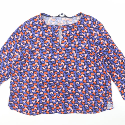 Crew Clothing Company Geometric Multicoloured Blouse 16