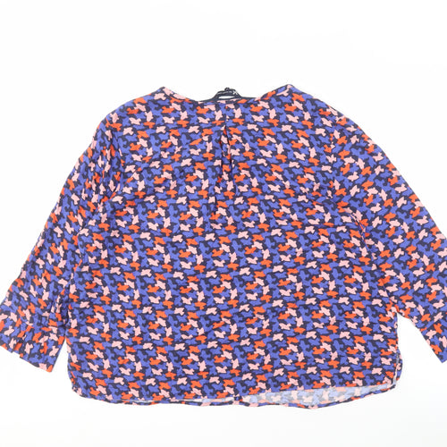 Crew Clothing Company Geometric Multicoloured Blouse 16