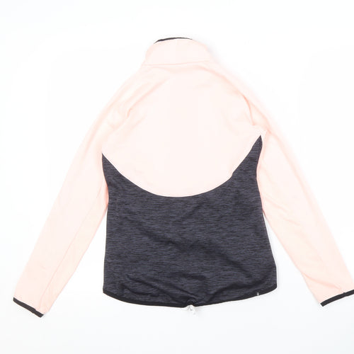 Decathlon Girls Pink Black Track Jacket - 10-11 Years