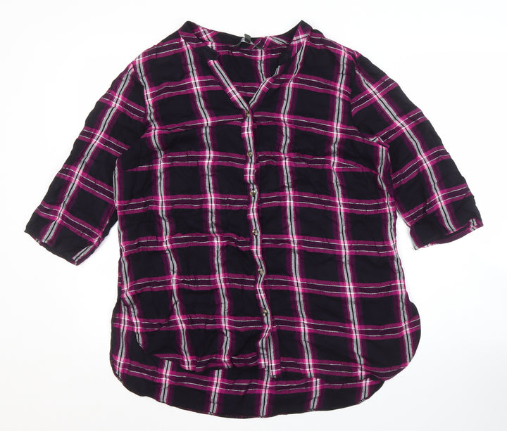 Bonmarché Women's Multicoloured Button-Up Shirt