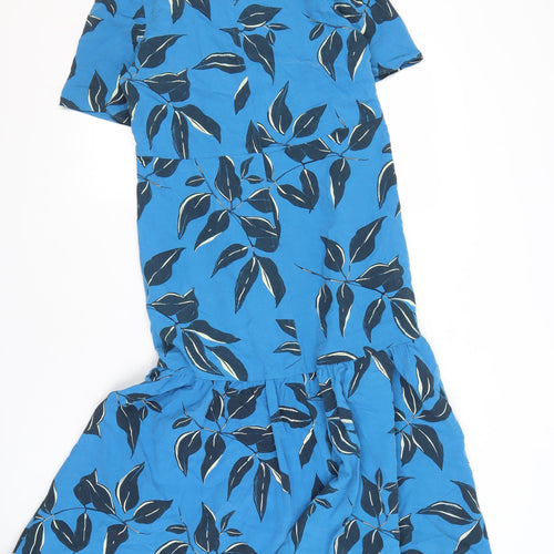 Autograph Women's Blue Floral Maxi Dress Size 8