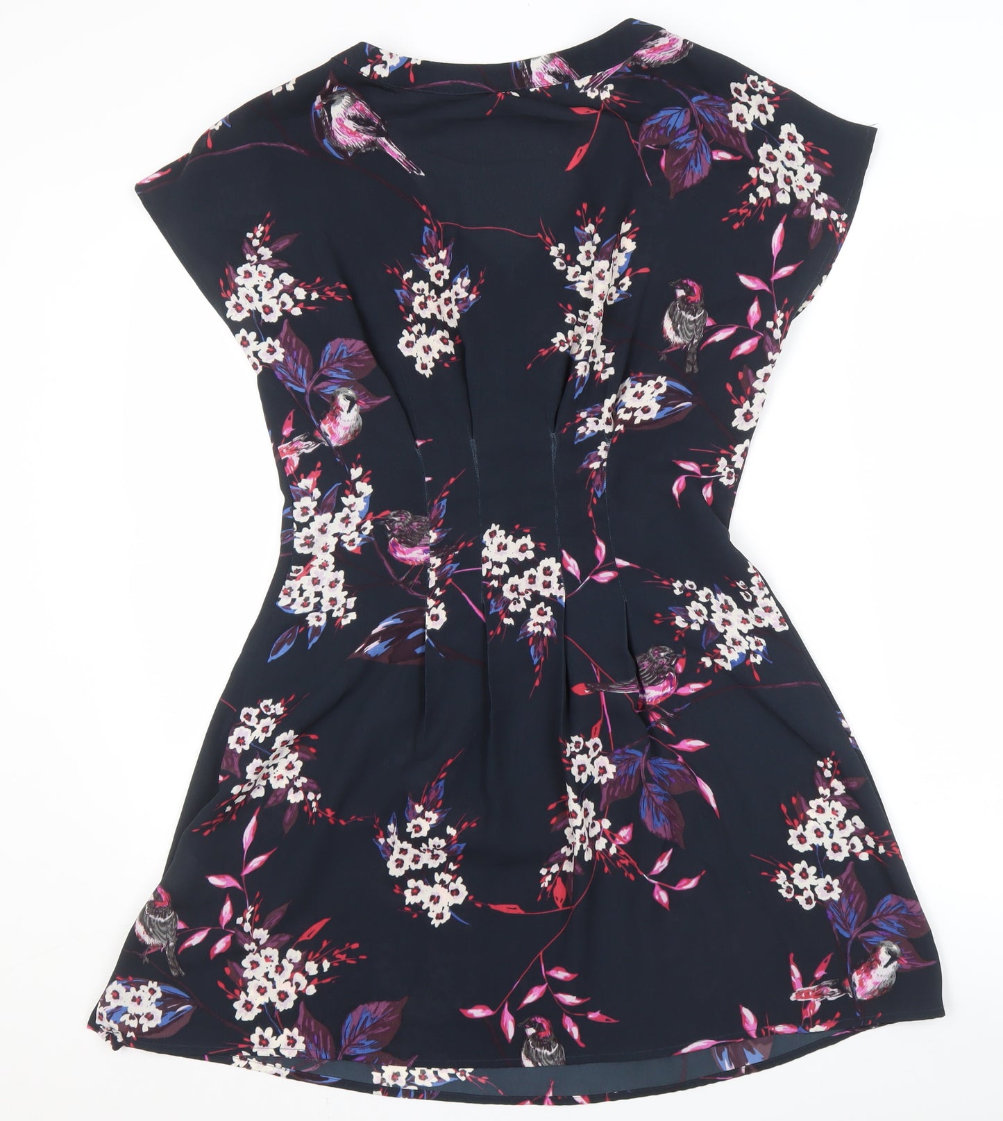 Warehouse Women's Multicoloured Floral V-Neck Dress