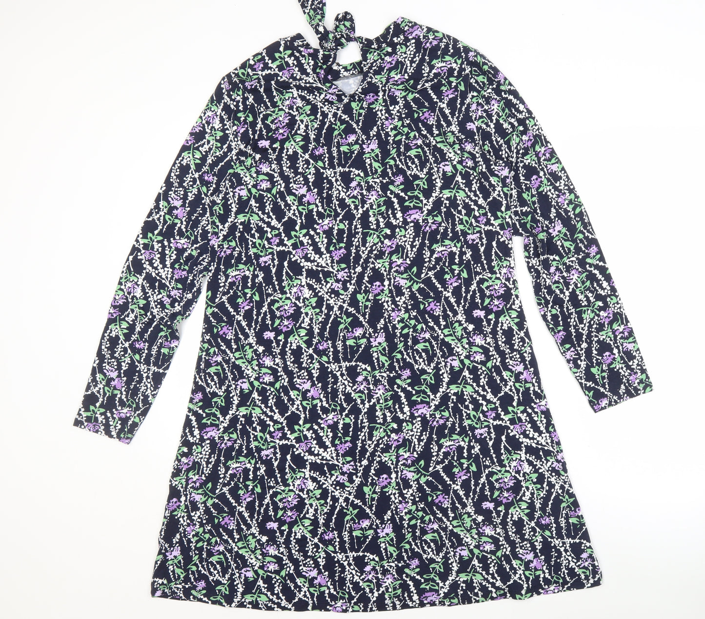 Marks and Spencer Women's Multicoloured Floral Dress Size 14