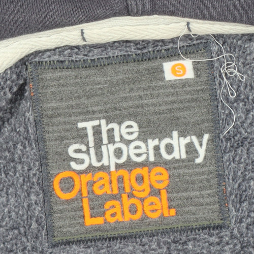 Superdry Men’s Grey Full Zip Hoodie S Regular Fit