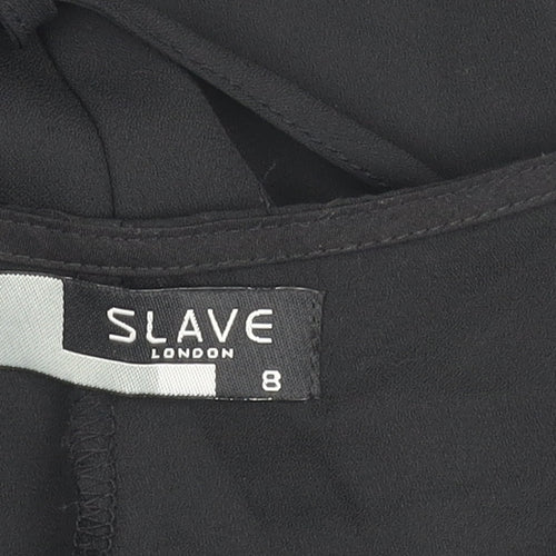 Slave London Women's Black Kimono Blouse, Size 8