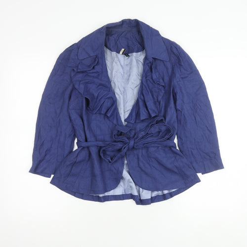 Topshop Women's Blue Blazer UK 10 Regular
