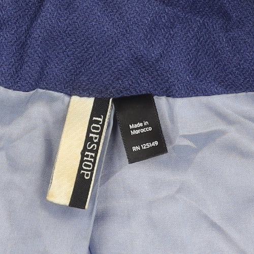 Topshop Women's Blue Blazer UK 10 Regular