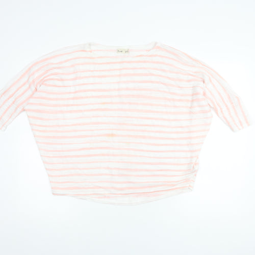 Phase Eight Women's Striped Knit Top, M, 3/4 Sleeve