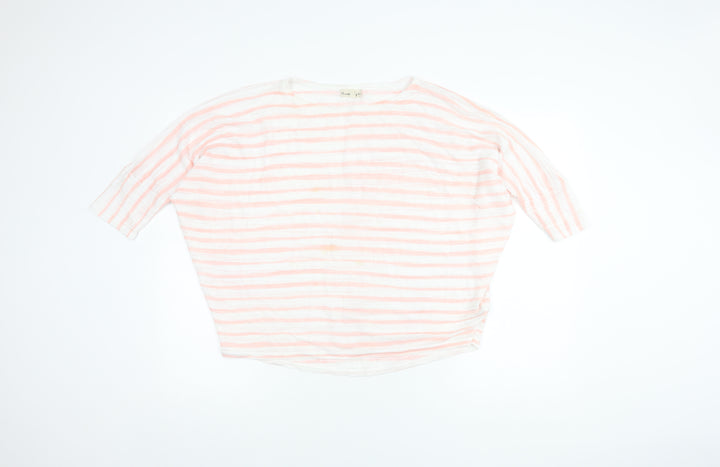 Phase Eight Women's Striped Knit Top, M, 3/4 Sleeve