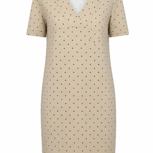 Marks and Spencer Women Beige Polka Dot Dress Size 12