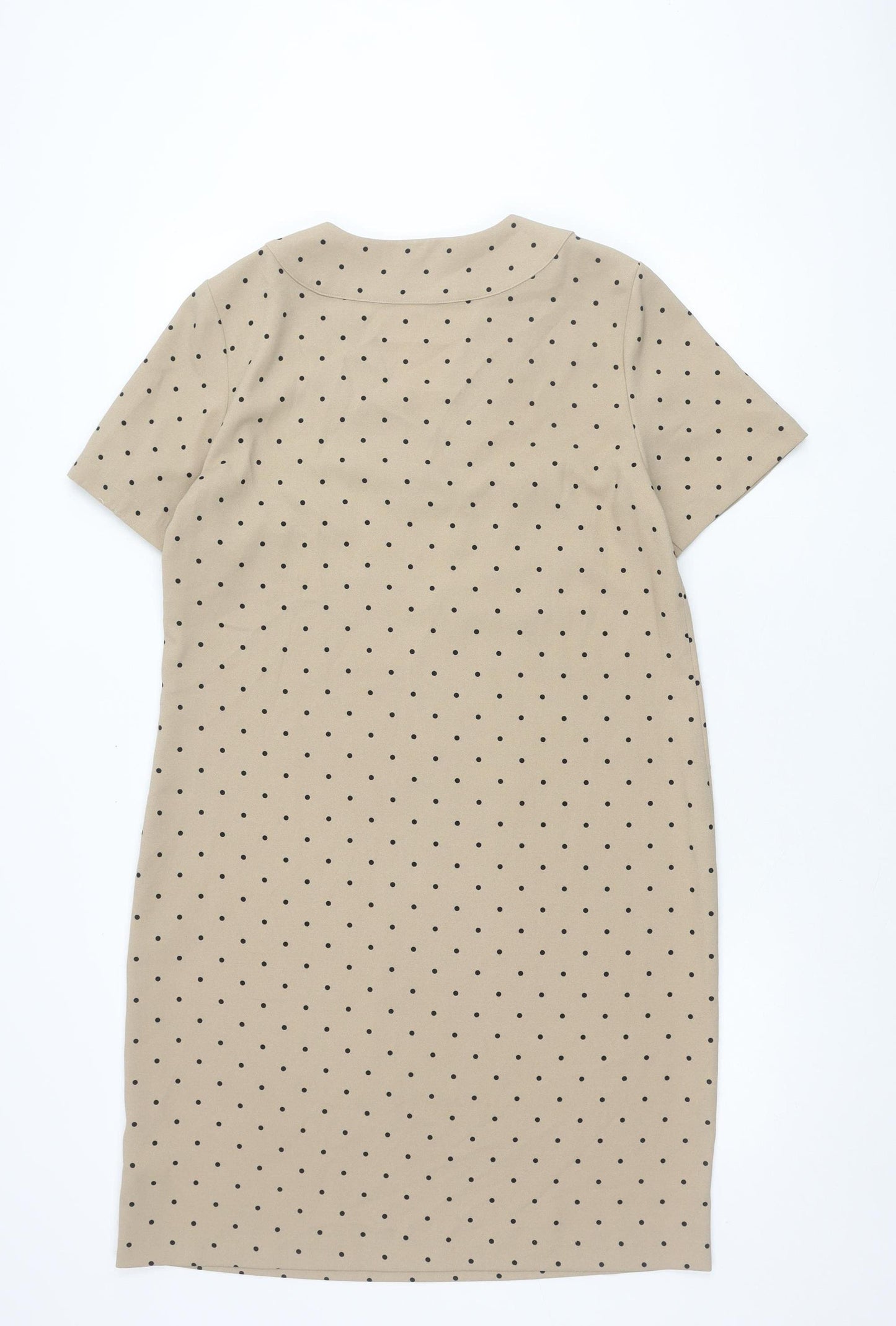 Marks and Spencer Women Beige Polka Dot Dress Size 12
