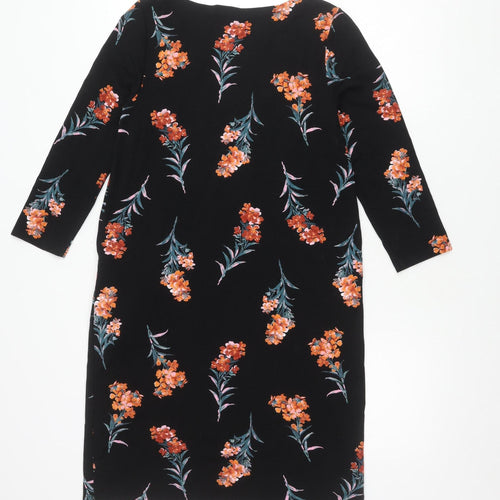 Joules Women's Black Floral Dress Size 8
