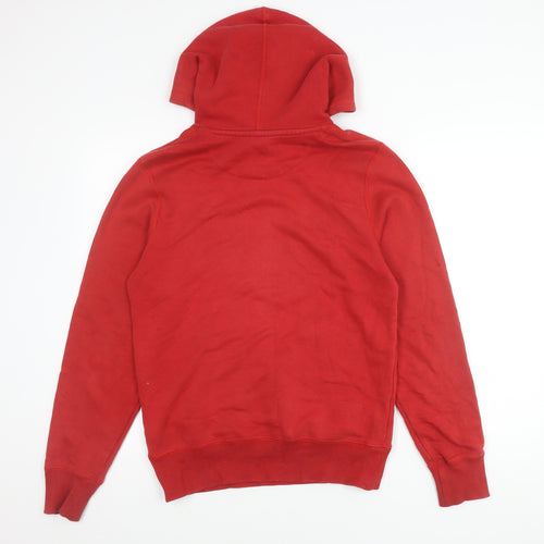 Nike Men's Red Pullover Hoodie S - Stylish & Warm