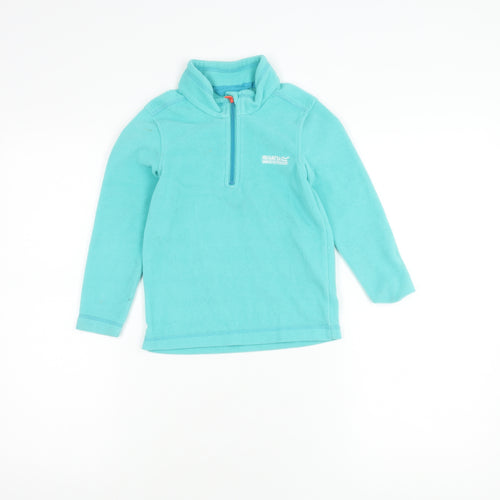 Regatta Girls Blue Fleece Pullover Hoodie, 5-6 Years