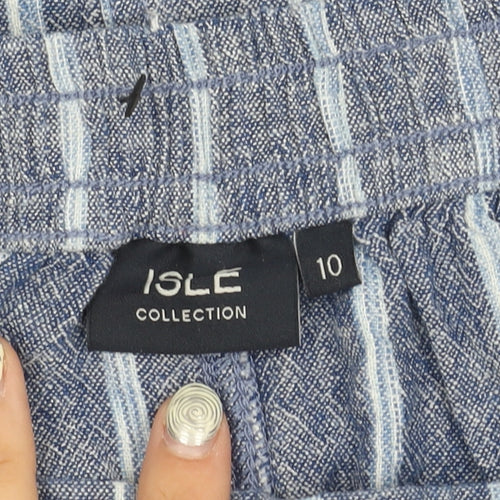 Isle Collection Women's Blue Midi Skirt Size 10