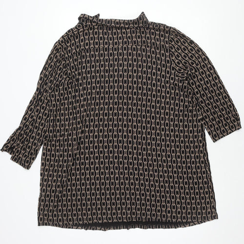 Principles Women's Geometric 3/4 Sleeve Top Size 24