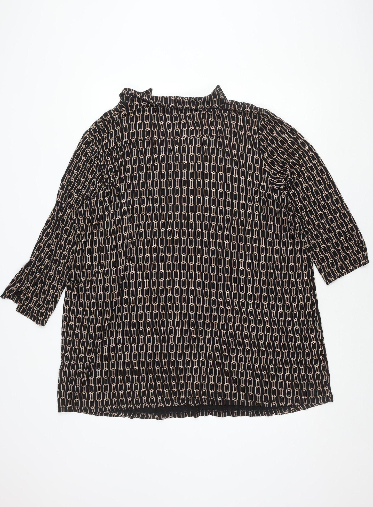 Principles Women's Geometric 3/4 Sleeve Top Size 24