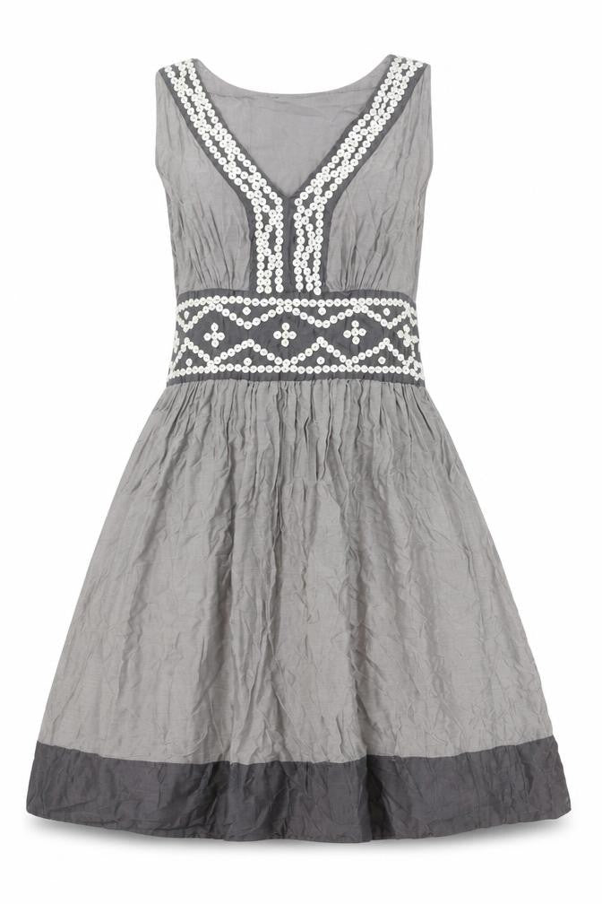 Phase Eight Women’s Grey A-Line Sleeveless Dress - Size 8