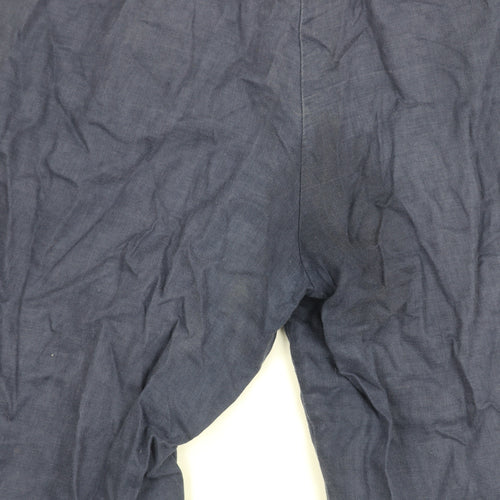 Marks & Spencer Women's Blue Petite Linen Shorts