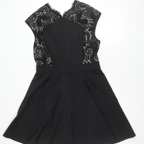 Ted Baker Women's Black Zip Dress Size 6