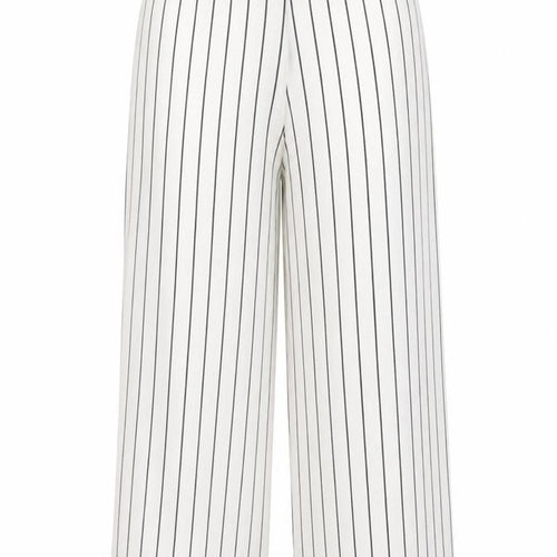 L.K. Bennett Women’s White Striped Trousers UK 16