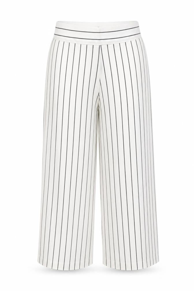 L.K. Bennett Women’s White Striped Trousers UK 16