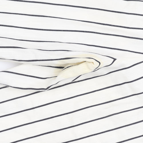 L.K. Bennett Women’s White Striped Trousers UK 16