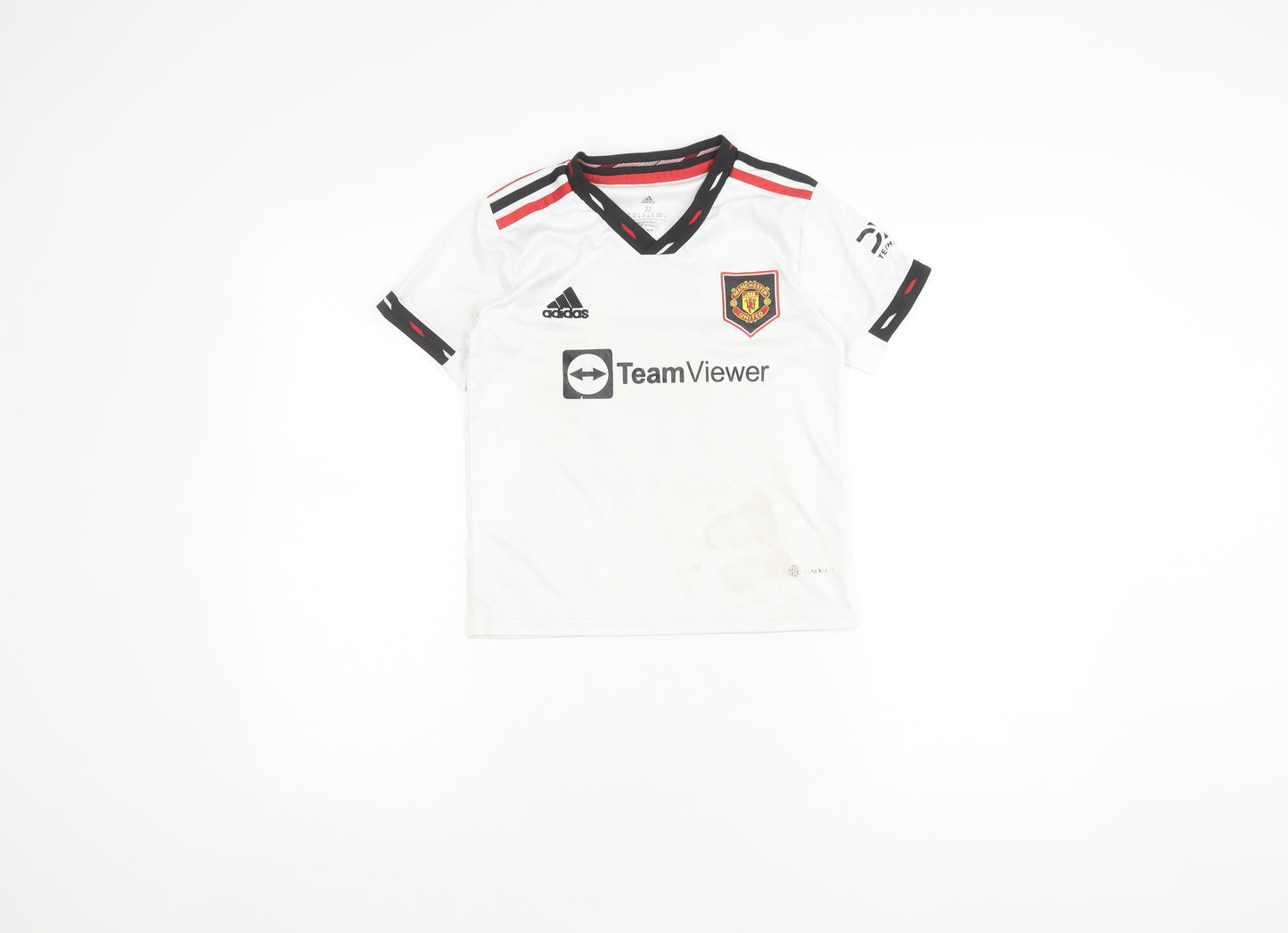Adidas Boys White Rashford 10 Manchester Utd Jersey 22 T-Shirt
