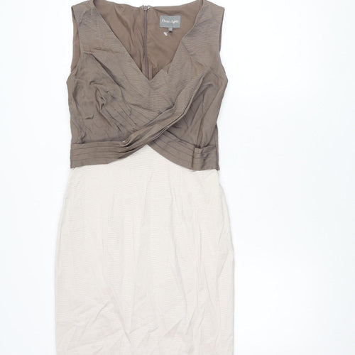 Phase Eight Women's Beige Sheath Dress Size 12