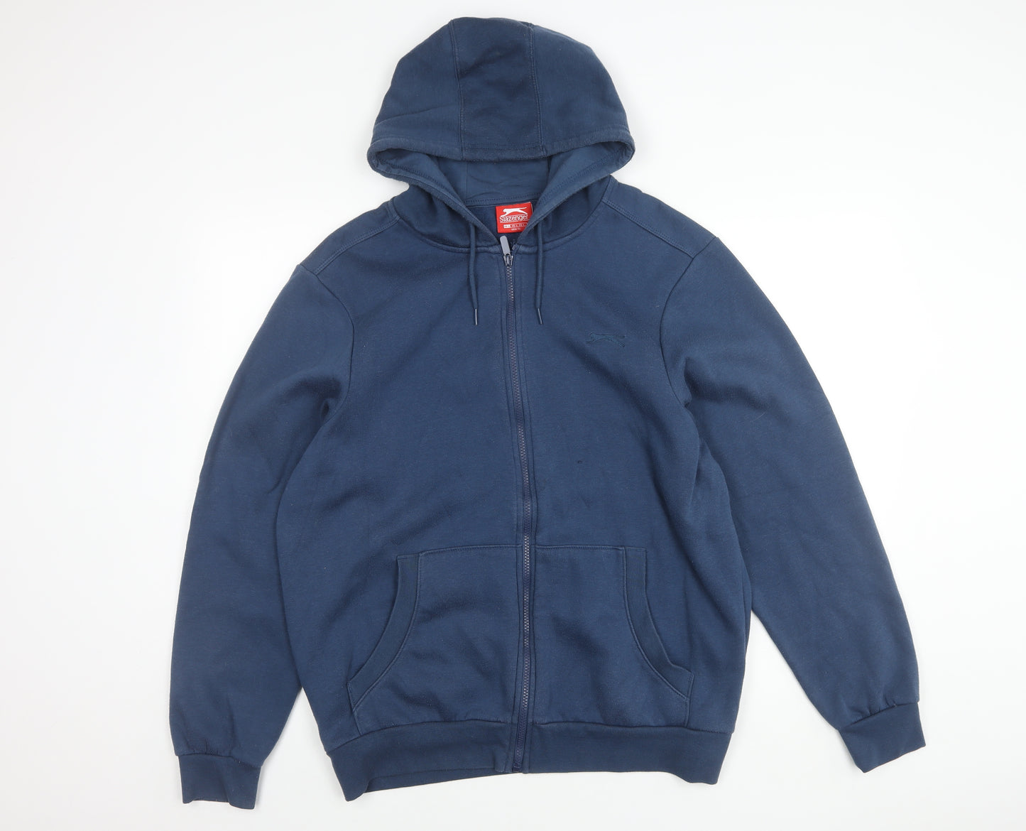 Slazenger Men's Blue Hooded Jacket, Size L, Full Zip