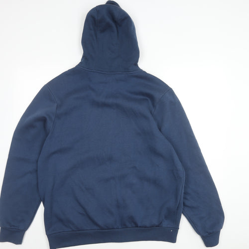 Slazenger Men's Blue Hooded Jacket, Size L, Full Zip