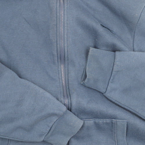 Slazenger Men's Blue Hooded Jacket, Size L, Full Zip