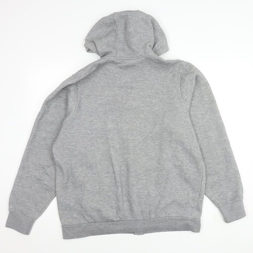 Slazenger Men's Grey Hooded Basic Jacket L