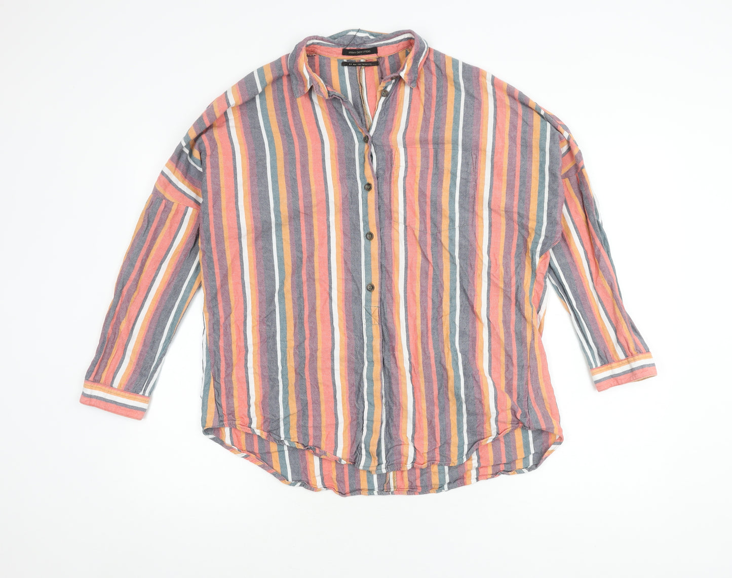 Urban Outfitters Men's Multicoloured Striped Shirt S