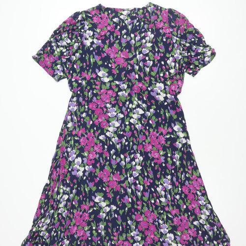East Women's Floral Multicoloured Dress Size 16