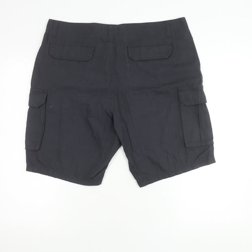 Brave Soul Men's Black Cargo Shorts XL