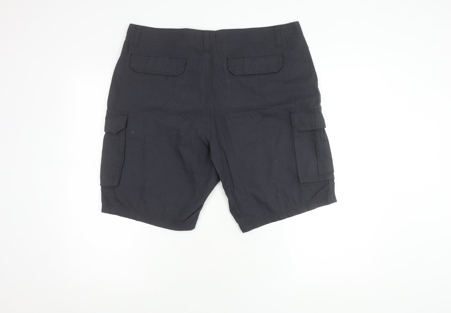 Brave Soul Men's Black Cargo Shorts XL