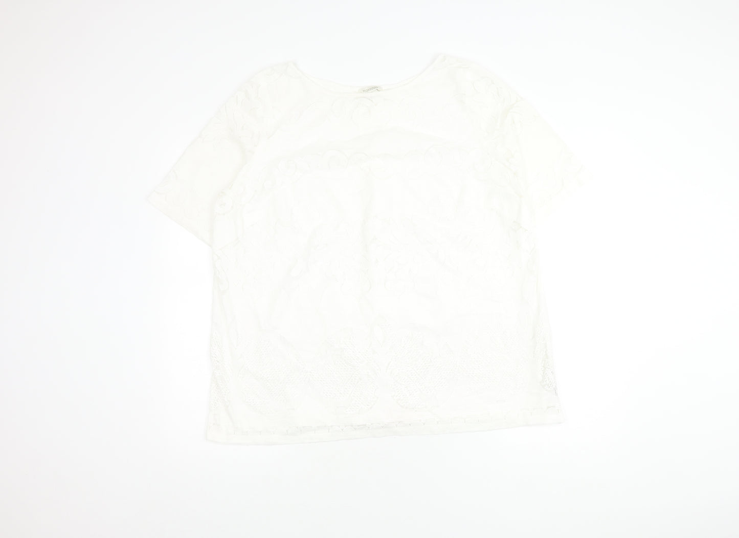 Monsoon Women's White Lace Blouse Size 20