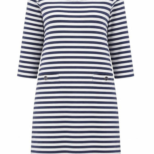 Joules Women's Blue Striped Dress, UK 10, Casual Spring