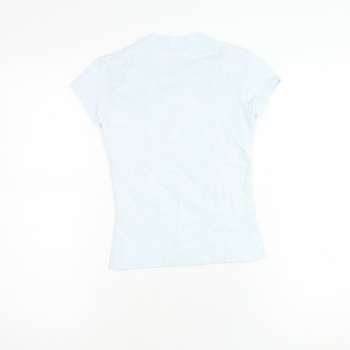 DKNY Girls Blue T-Shirt, Size 12 Years, Short Sleeve, Logo