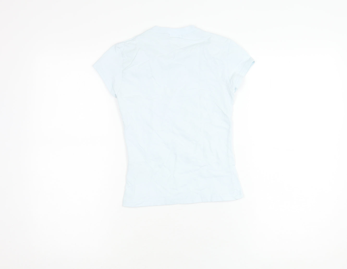 DKNY Girls Blue T-Shirt, Size 12 Years, Short Sleeve, Logo