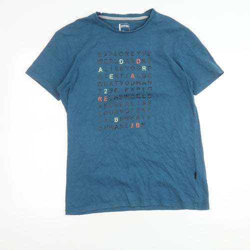 Dare 2b Men's Blue Crew Neck Graphic T-Shirt M