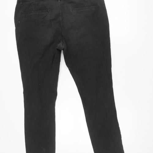 ASOS Men's Black Trousers, Size 36, Zip Closure