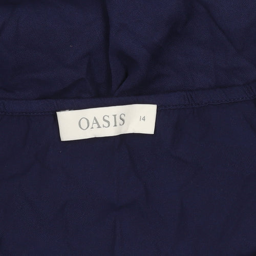Oasis Women Blue Camisole Blouse Size 14