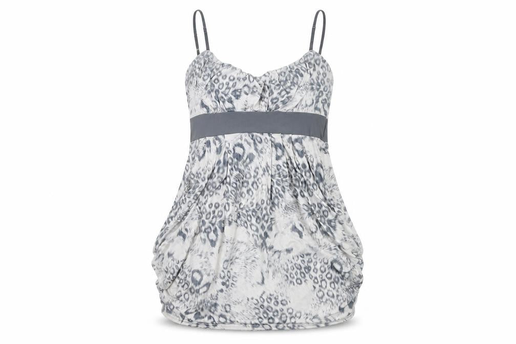Quiz Women's Grey Animal Print Slip Dress - Size 14