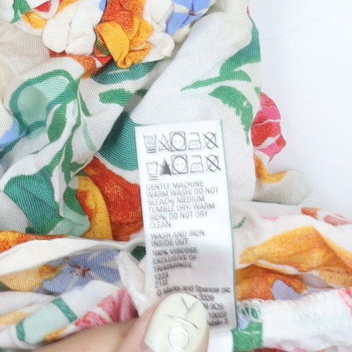 Marks and Spencer Women's Multicoloured Floral Slip Dress