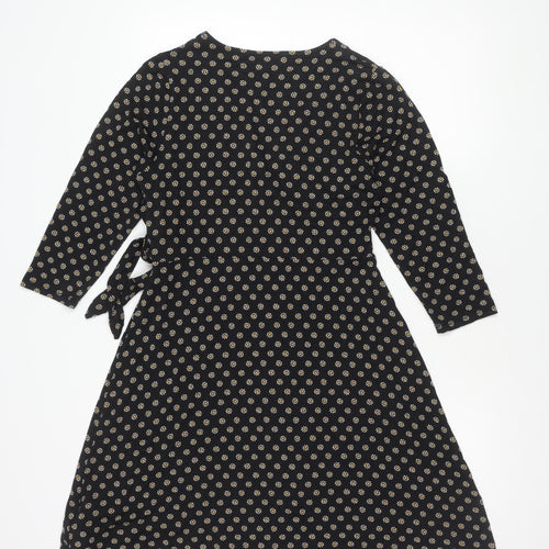 Red Herring Women's Floral Black Dress Size 14