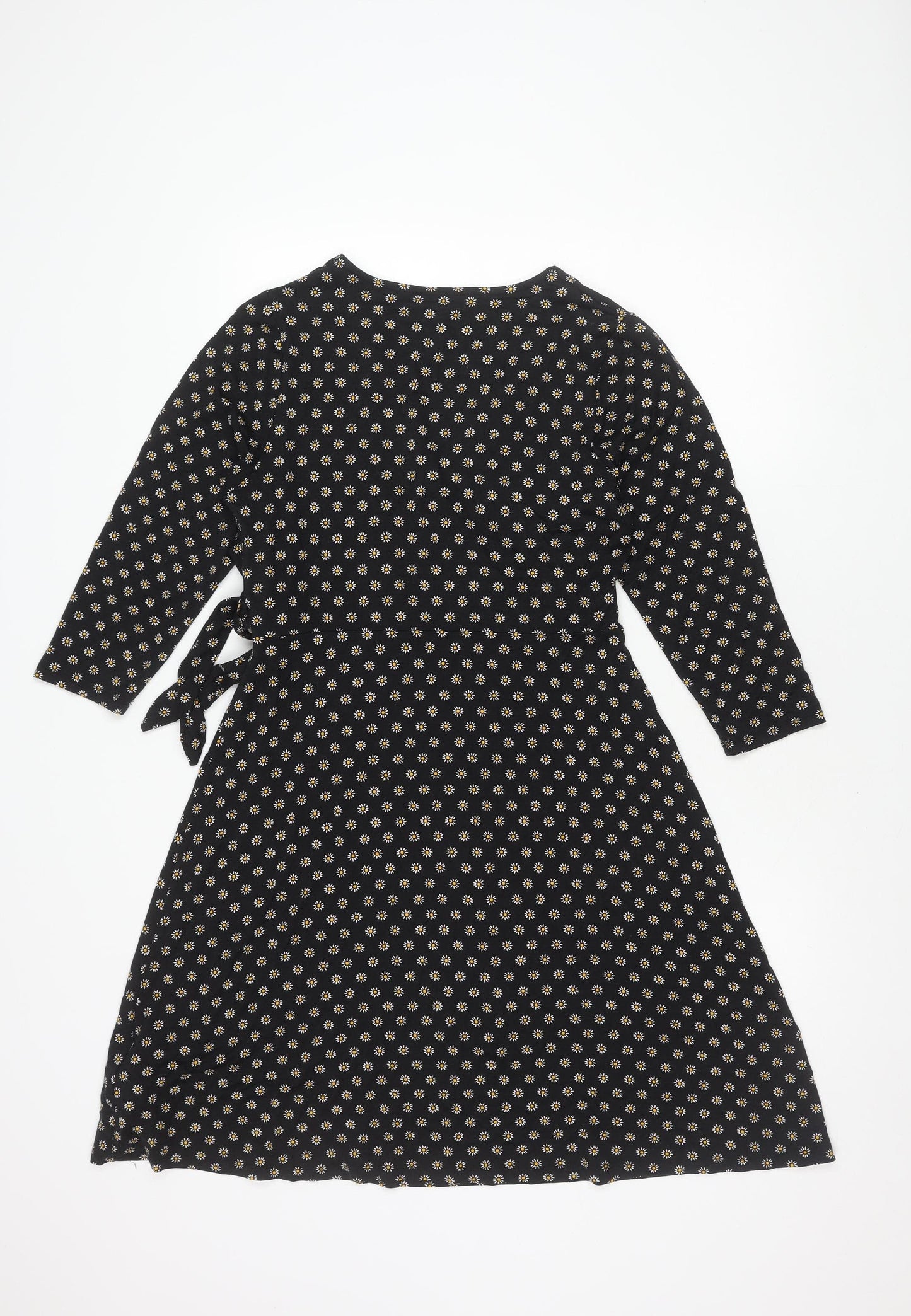 Red Herring Women's Floral Black Dress Size 14