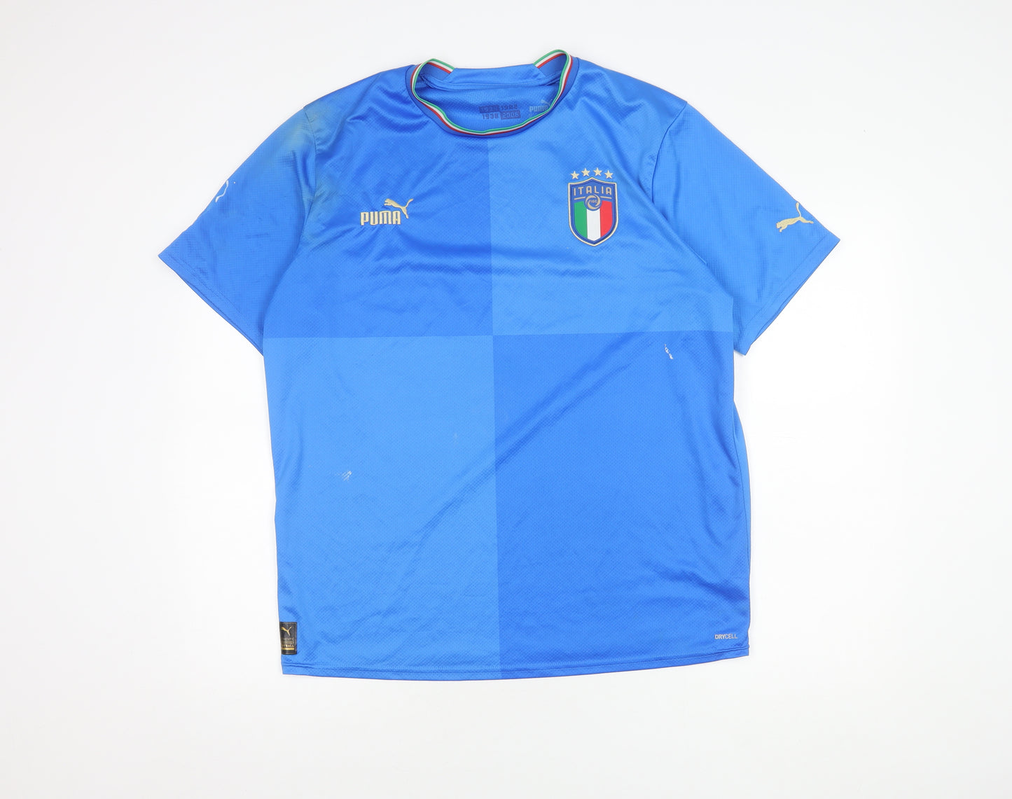 Puma Men's Blue Italia Football Jersey Size L