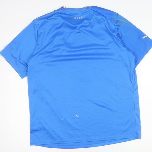 Puma Men's Blue Italia Football Jersey Size L